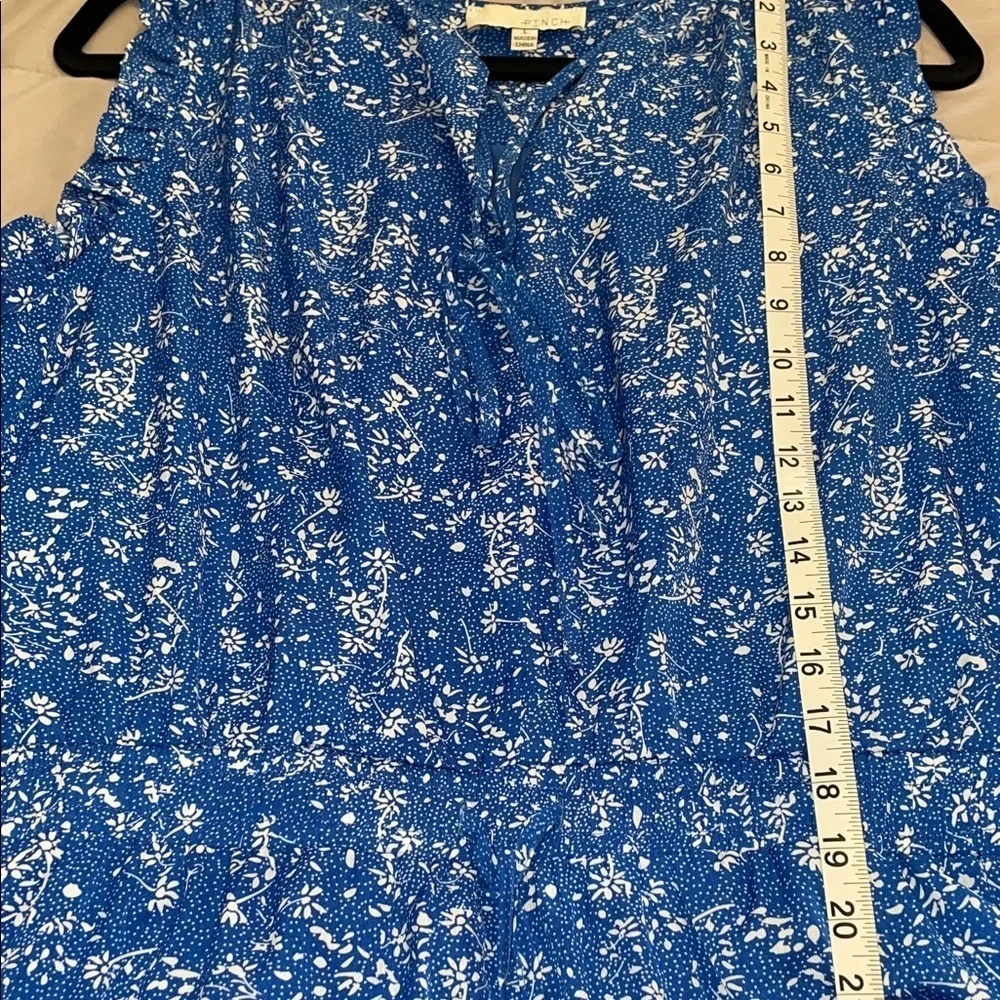 Pinch Blue and White Floral Pattern Dress